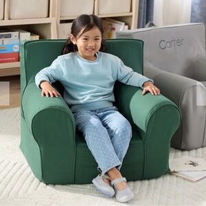 PB Kids | Chair + Case in Forest Green Twill